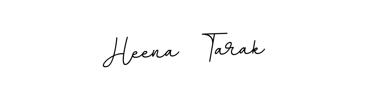 Create a beautiful signature design for name Heena  Tarak. With this signature (BallpointsItalic-DORy9) fonts, you can make a handwritten signature for free. Heena  Tarak signature style 11 images and pictures png