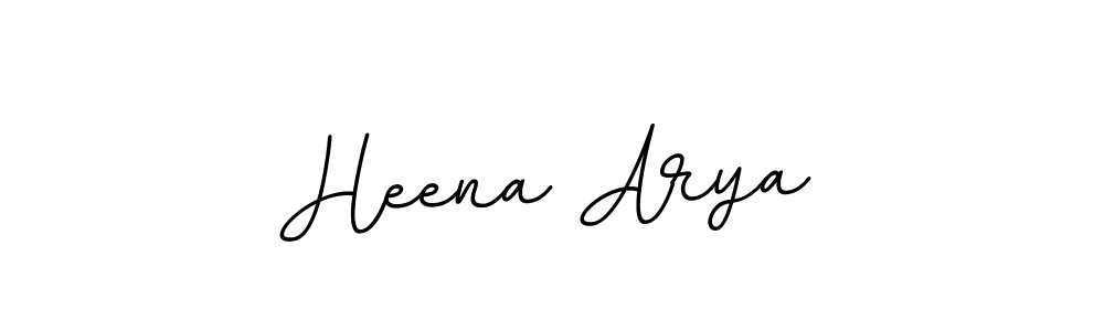 Use a signature maker to create a handwritten signature online. With this signature software, you can design (BallpointsItalic-DORy9) your own signature for name Heena Arya. Heena Arya signature style 11 images and pictures png