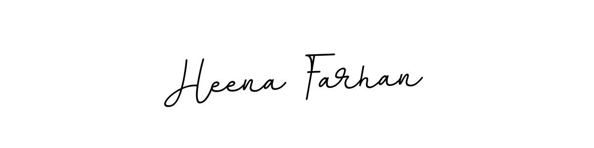 How to make Heena Farhan signature? BallpointsItalic-DORy9 is a professional autograph style. Create handwritten signature for Heena Farhan name. Heena Farhan signature style 11 images and pictures png
