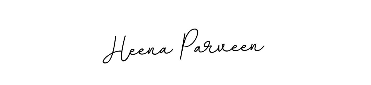 Heena Parveen stylish signature style. Best Handwritten Sign (BallpointsItalic-DORy9) for my name. Handwritten Signature Collection Ideas for my name Heena Parveen. Heena Parveen signature style 11 images and pictures png