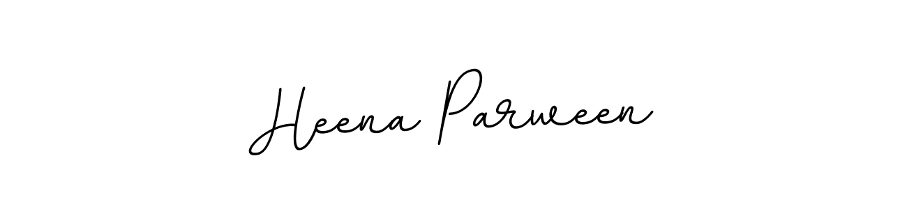 This is the best signature style for the Heena Parween name. Also you like these signature font (BallpointsItalic-DORy9). Mix name signature. Heena Parween signature style 11 images and pictures png
