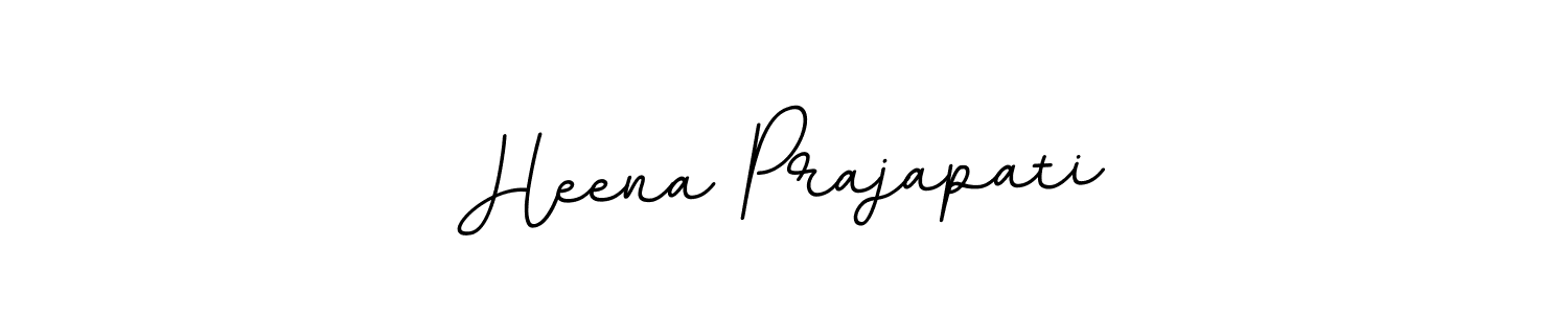 This is the best signature style for the Heena Prajapati name. Also you like these signature font (BallpointsItalic-DORy9). Mix name signature. Heena Prajapati signature style 11 images and pictures png