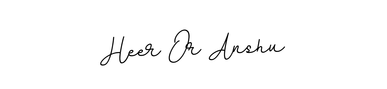 Also we have Heer Or Anshu name is the best signature style. Create professional handwritten signature collection using BallpointsItalic-DORy9 autograph style. Heer Or Anshu signature style 11 images and pictures png