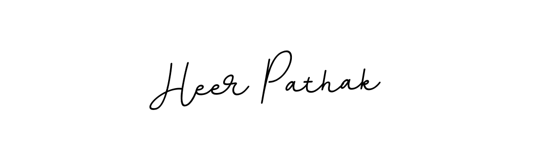 Use a signature maker to create a handwritten signature online. With this signature software, you can design (BallpointsItalic-DORy9) your own signature for name Heer Pathak. Heer Pathak signature style 11 images and pictures png