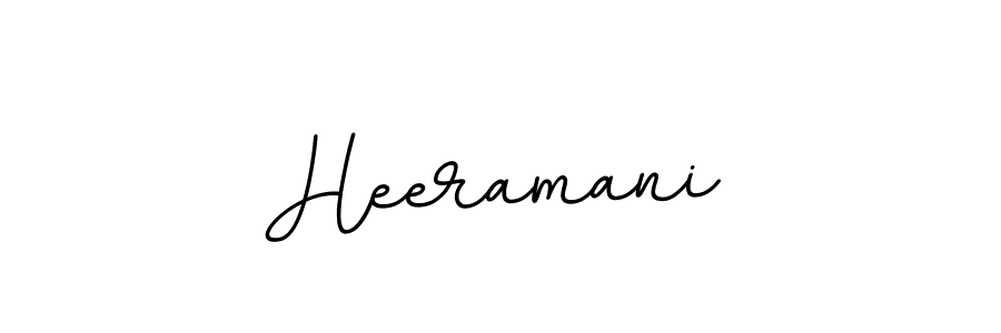 Make a beautiful signature design for name Heeramani. With this signature (BallpointsItalic-DORy9) style, you can create a handwritten signature for free. Heeramani signature style 11 images and pictures png