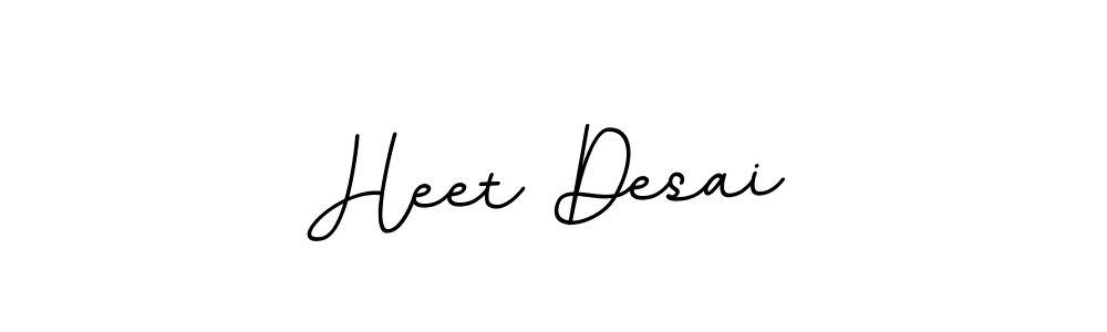 Make a beautiful signature design for name Heet Desai. With this signature (BallpointsItalic-DORy9) style, you can create a handwritten signature for free. Heet Desai signature style 11 images and pictures png