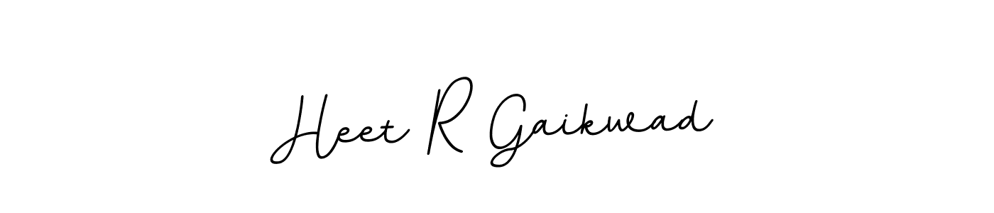 Use a signature maker to create a handwritten signature online. With this signature software, you can design (BallpointsItalic-DORy9) your own signature for name Heet R Gaikwad. Heet R Gaikwad signature style 11 images and pictures png