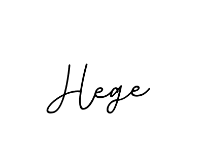 Design your own signature with our free online signature maker. With this signature software, you can create a handwritten (BallpointsItalic-DORy9) signature for name Hege. Hege signature style 11 images and pictures png