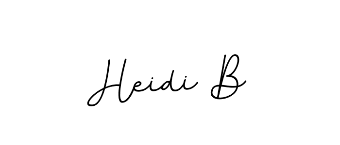 Heidi B stylish signature style. Best Handwritten Sign (BallpointsItalic-DORy9) for my name. Handwritten Signature Collection Ideas for my name Heidi B. Heidi B signature style 11 images and pictures png