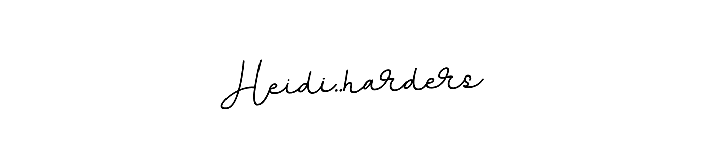 Use a signature maker to create a handwritten signature online. With this signature software, you can design (BallpointsItalic-DORy9) your own signature for name Heidi..harders. Heidi..harders signature style 11 images and pictures png