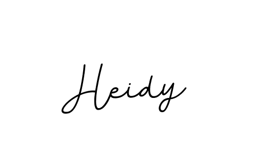 Make a beautiful signature design for name Heidy. With this signature (BallpointsItalic-DORy9) style, you can create a handwritten signature for free. Heidy signature style 11 images and pictures png