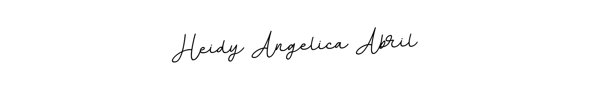 Design your own signature with our free online signature maker. With this signature software, you can create a handwritten (BallpointsItalic-DORy9) signature for name Heidy Angelica Abril. Heidy Angelica Abril signature style 11 images and pictures png
