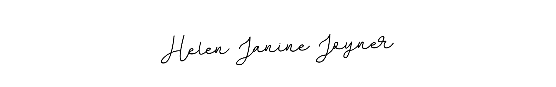 Use a signature maker to create a handwritten signature online. With this signature software, you can design (BallpointsItalic-DORy9) your own signature for name Helen Janine Joyner. Helen Janine Joyner signature style 11 images and pictures png