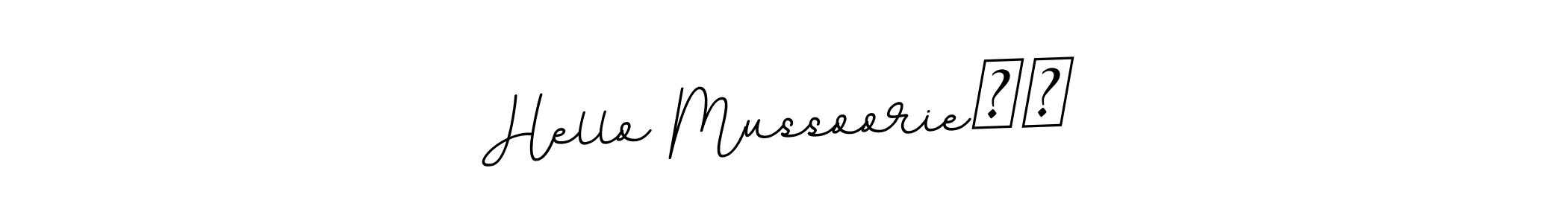 if you are searching for the best signature style for your name Hello Mussoorie❤️. so please give up your signature search. here we have designed multiple signature styles  using BallpointsItalic-DORy9. Hello Mussoorie❤️ signature style 11 images and pictures png