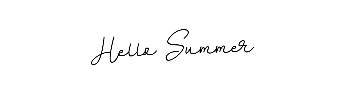 Use a signature maker to create a handwritten signature online. With this signature software, you can design (BallpointsItalic-DORy9) your own signature for name Hello Summer. Hello Summer signature style 11 images and pictures png