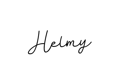 How to make Helmy name signature. Use BallpointsItalic-DORy9 style for creating short signs online. This is the latest handwritten sign. Helmy signature style 11 images and pictures png