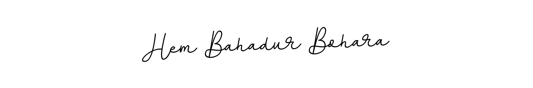 It looks lik you need a new signature style for name Hem Bahadur Bohara. Design unique handwritten (BallpointsItalic-DORy9) signature with our free signature maker in just a few clicks. Hem Bahadur Bohara signature style 11 images and pictures png