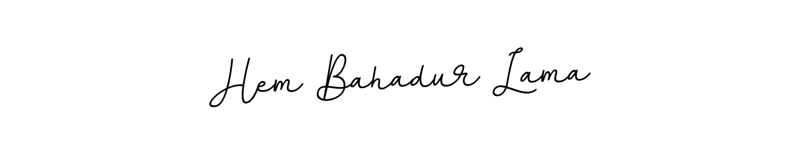 Create a beautiful signature design for name Hem Bahadur Lama. With this signature (BallpointsItalic-DORy9) fonts, you can make a handwritten signature for free. Hem Bahadur Lama signature style 11 images and pictures png