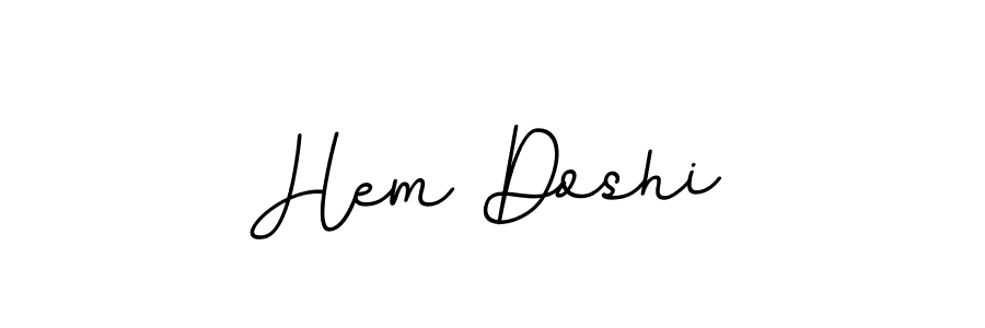 Similarly BallpointsItalic-DORy9 is the best handwritten signature design. Signature creator online .You can use it as an online autograph creator for name Hem Doshi. Hem Doshi signature style 11 images and pictures png