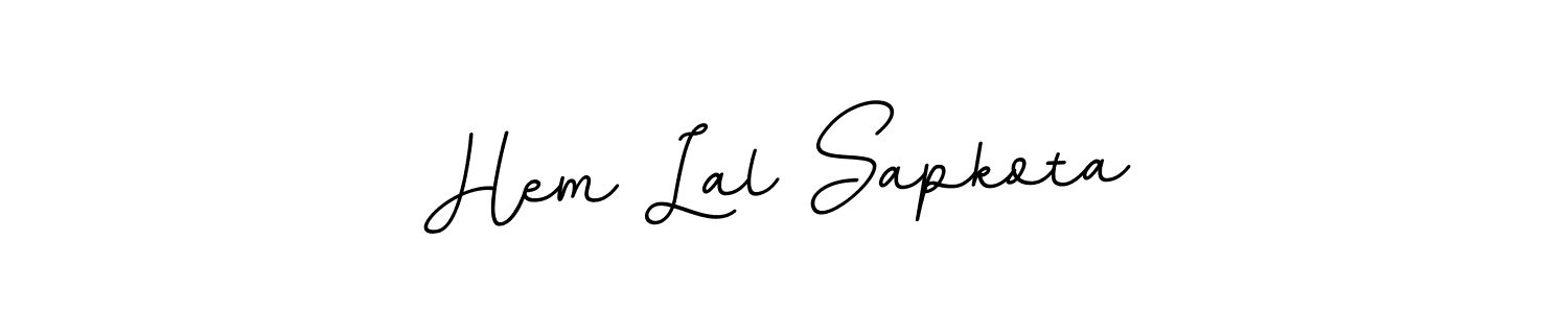 Hem Lal Sapkota stylish signature style. Best Handwritten Sign (BallpointsItalic-DORy9) for my name. Handwritten Signature Collection Ideas for my name Hem Lal Sapkota. Hem Lal Sapkota signature style 11 images and pictures png