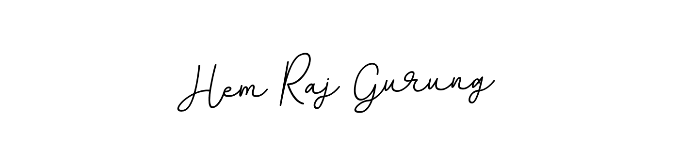 Hem Raj Gurung stylish signature style. Best Handwritten Sign (BallpointsItalic-DORy9) for my name. Handwritten Signature Collection Ideas for my name Hem Raj Gurung. Hem Raj Gurung signature style 11 images and pictures png