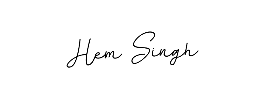 How to make Hem Singh signature? BallpointsItalic-DORy9 is a professional autograph style. Create handwritten signature for Hem Singh name. Hem Singh signature style 11 images and pictures png