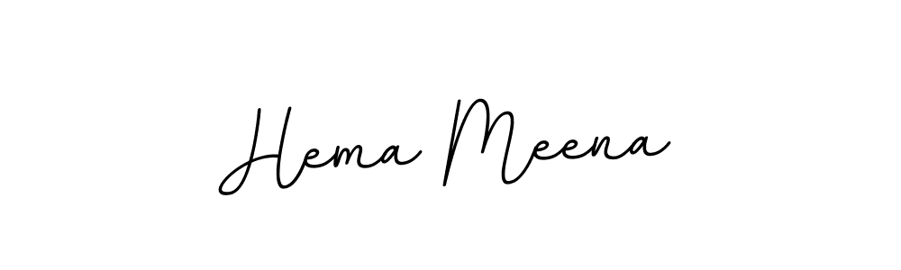 Hema Meena stylish signature style. Best Handwritten Sign (BallpointsItalic-DORy9) for my name. Handwritten Signature Collection Ideas for my name Hema Meena. Hema Meena signature style 11 images and pictures png