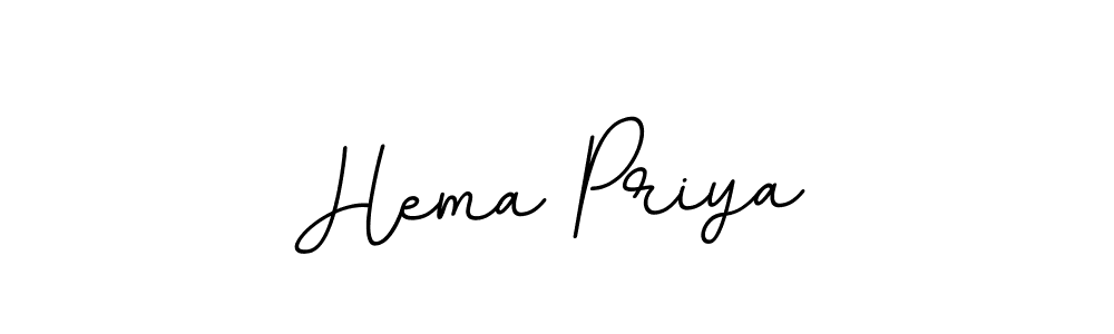 The best way (BallpointsItalic-DORy9) to make a short signature is to pick only two or three words in your name. The name Hema Priya include a total of six letters. For converting this name. Hema Priya signature style 11 images and pictures png