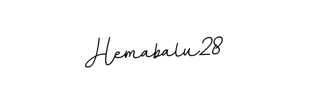 Design your own signature with our free online signature maker. With this signature software, you can create a handwritten (BallpointsItalic-DORy9) signature for name Hemabalu28. Hemabalu28 signature style 11 images and pictures png