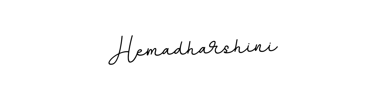 Make a beautiful signature design for name Hemadharshini. With this signature (BallpointsItalic-DORy9) style, you can create a handwritten signature for free. Hemadharshini signature style 11 images and pictures png