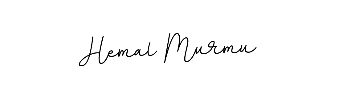 Use a signature maker to create a handwritten signature online. With this signature software, you can design (BallpointsItalic-DORy9) your own signature for name Hemal Murmu. Hemal Murmu signature style 11 images and pictures png