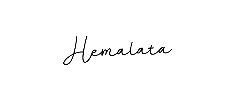 Make a beautiful signature design for name Hemalata. With this signature (BallpointsItalic-DORy9) style, you can create a handwritten signature for free. Hemalata signature style 11 images and pictures png