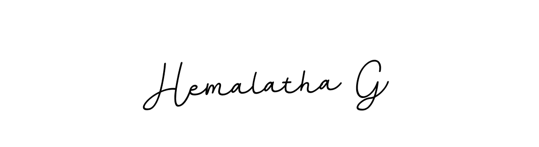 Make a beautiful signature design for name Hemalatha G. With this signature (BallpointsItalic-DORy9) style, you can create a handwritten signature for free. Hemalatha G signature style 11 images and pictures png