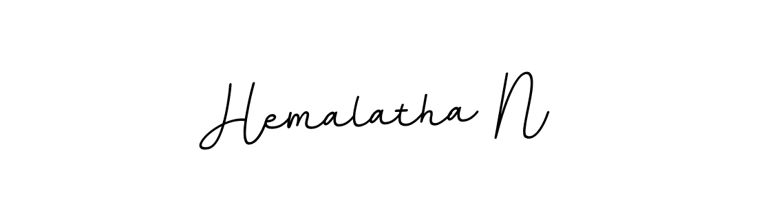 Make a beautiful signature design for name Hemalatha N. With this signature (BallpointsItalic-DORy9) style, you can create a handwritten signature for free. Hemalatha N signature style 11 images and pictures png