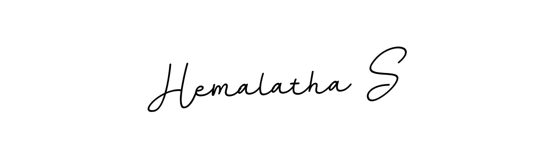 Design your own signature with our free online signature maker. With this signature software, you can create a handwritten (BallpointsItalic-DORy9) signature for name Hemalatha S. Hemalatha S signature style 11 images and pictures png