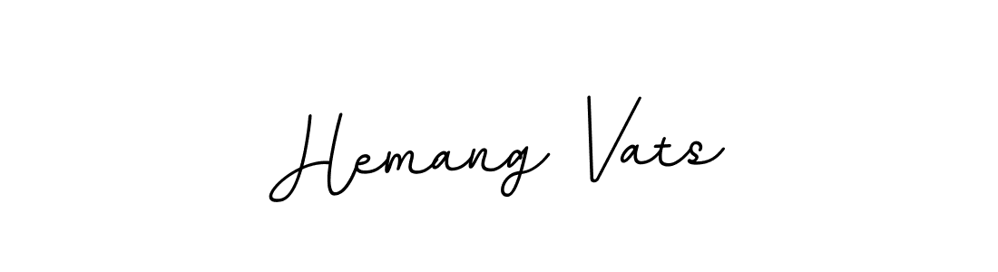 This is the best signature style for the Hemang Vats name. Also you like these signature font (BallpointsItalic-DORy9). Mix name signature. Hemang Vats signature style 11 images and pictures png