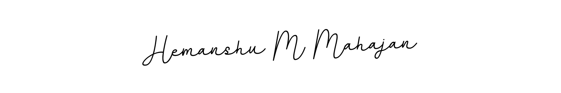 Also You can easily find your signature by using the search form. We will create Hemanshu M Mahajan name handwritten signature images for you free of cost using BallpointsItalic-DORy9 sign style. Hemanshu M Mahajan signature style 11 images and pictures png