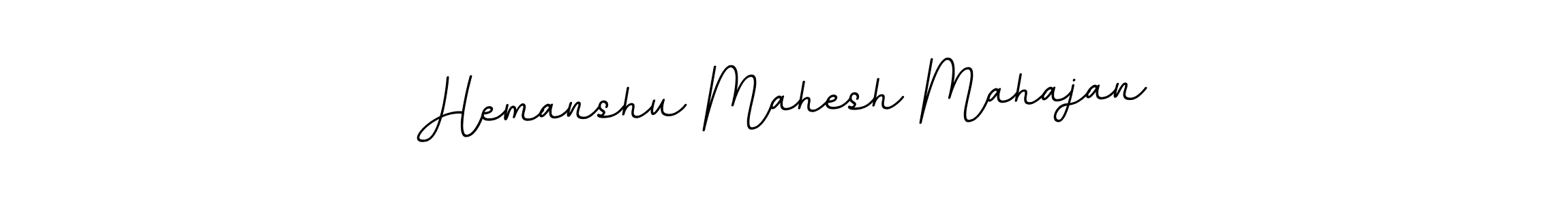 Make a beautiful signature design for name Hemanshu Mahesh Mahajan. With this signature (BallpointsItalic-DORy9) style, you can create a handwritten signature for free. Hemanshu Mahesh Mahajan signature style 11 images and pictures png
