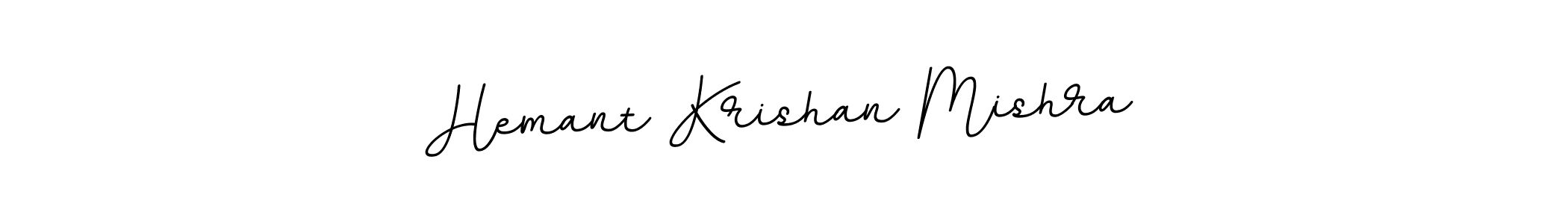 Create a beautiful signature design for name Hemant Krishan Mishra. With this signature (BallpointsItalic-DORy9) fonts, you can make a handwritten signature for free. Hemant Krishan Mishra signature style 11 images and pictures png