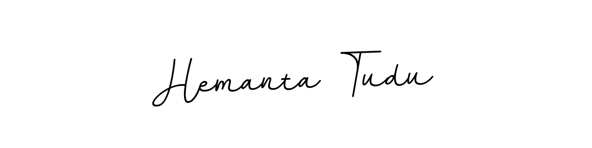 Hemanta Tudu stylish signature style. Best Handwritten Sign (BallpointsItalic-DORy9) for my name. Handwritten Signature Collection Ideas for my name Hemanta Tudu. Hemanta Tudu signature style 11 images and pictures png