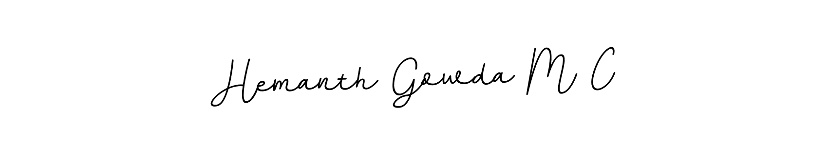 It looks lik you need a new signature style for name Hemanth Gowda M C. Design unique handwritten (BallpointsItalic-DORy9) signature with our free signature maker in just a few clicks. Hemanth Gowda M C signature style 11 images and pictures png