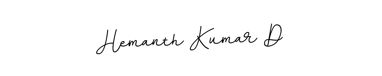 Use a signature maker to create a handwritten signature online. With this signature software, you can design (BallpointsItalic-DORy9) your own signature for name Hemanth Kumar D. Hemanth Kumar D signature style 11 images and pictures png