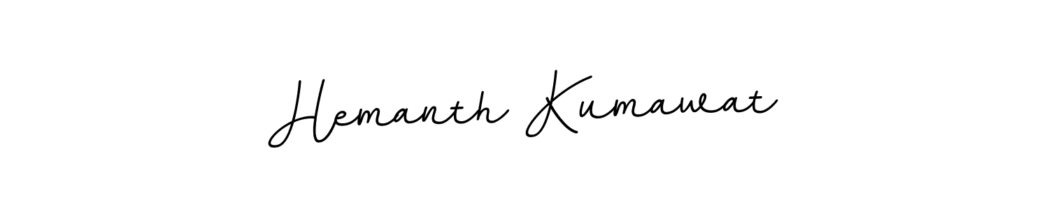 Make a beautiful signature design for name Hemanth Kumawat. With this signature (BallpointsItalic-DORy9) style, you can create a handwritten signature for free. Hemanth Kumawat signature style 11 images and pictures png
