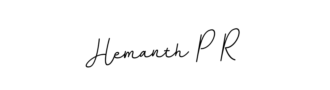 Hemanth P R stylish signature style. Best Handwritten Sign (BallpointsItalic-DORy9) for my name. Handwritten Signature Collection Ideas for my name Hemanth P R. Hemanth P R signature style 11 images and pictures png