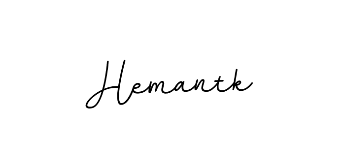 The best way (BallpointsItalic-DORy9) to make a short signature is to pick only two or three words in your name. The name Hemantk include a total of six letters. For converting this name. Hemantk signature style 11 images and pictures png