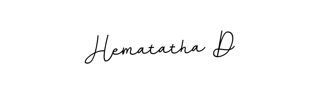 Use a signature maker to create a handwritten signature online. With this signature software, you can design (BallpointsItalic-DORy9) your own signature for name Hematatha D. Hematatha D signature style 11 images and pictures png