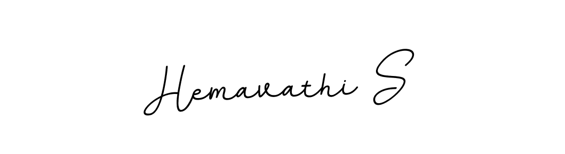 Create a beautiful signature design for name Hemavathi S. With this signature (BallpointsItalic-DORy9) fonts, you can make a handwritten signature for free. Hemavathi S signature style 11 images and pictures png