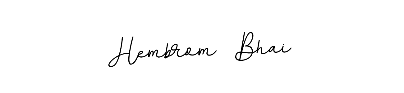It looks lik you need a new signature style for name Hembrom  Bhai. Design unique handwritten (BallpointsItalic-DORy9) signature with our free signature maker in just a few clicks. Hembrom  Bhai signature style 11 images and pictures png