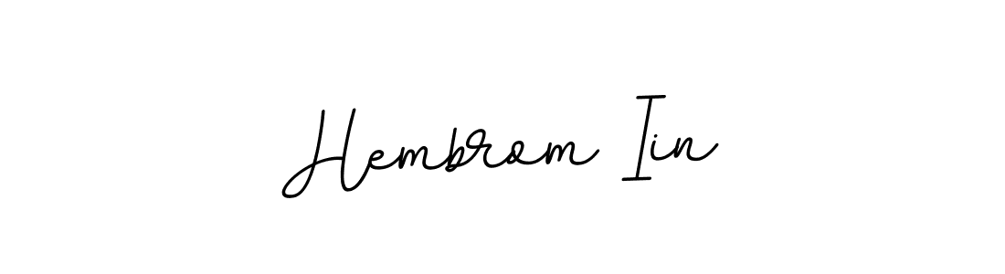Create a beautiful signature design for name Hembrom Iin. With this signature (BallpointsItalic-DORy9) fonts, you can make a handwritten signature for free. Hembrom Iin signature style 11 images and pictures png