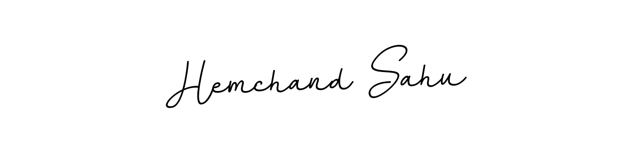Similarly BallpointsItalic-DORy9 is the best handwritten signature design. Signature creator online .You can use it as an online autograph creator for name Hemchand Sahu. Hemchand Sahu signature style 11 images and pictures png